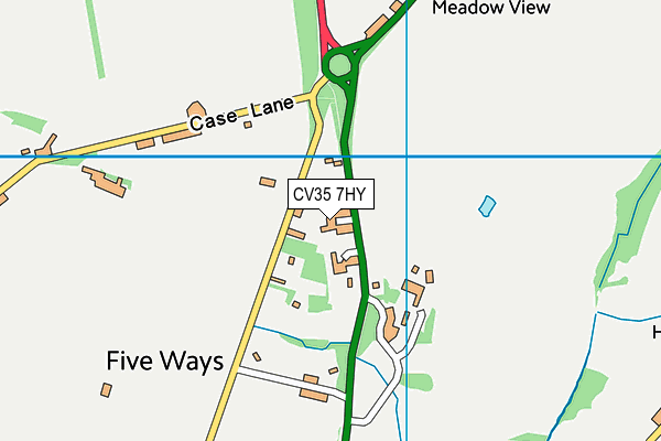 CV35 7HY map - OS VectorMap District (Ordnance Survey) CV35 7HY map - OS VectorMap District (Ordnance Survey)