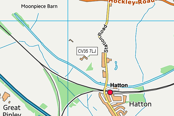 CV35 7LJ map - OS VectorMap District (Ordnance Survey) CV35 7LJ map - OS VectorMap District (Ordnance Survey)