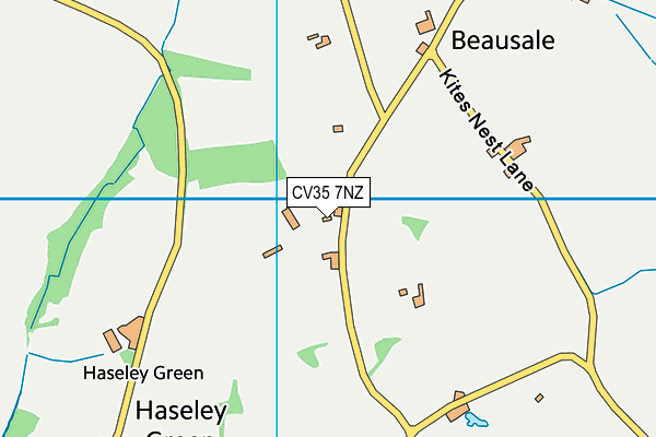 CV35 7NZ map - OS VectorMap District (Ordnance Survey) CV35 7NZ map - OS VectorMap District (Ordnance Survey)