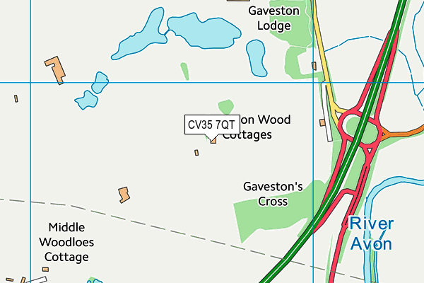 CV35 7QT map - OS VectorMap District (Ordnance Survey) CV35 7QT map - OS VectorMap District (Ordnance Survey)