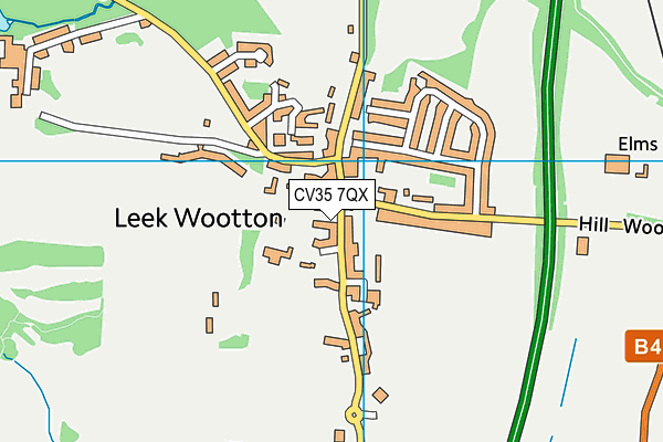 CV35 7QX map - OS VectorMap District (Ordnance Survey) CV35 7QX map - OS VectorMap District (Ordnance Survey)