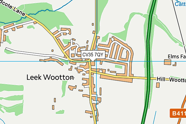 CV35 7QY map - OS VectorMap District (Ordnance Survey) CV35 7QY map - OS VectorMap District (Ordnance Survey)