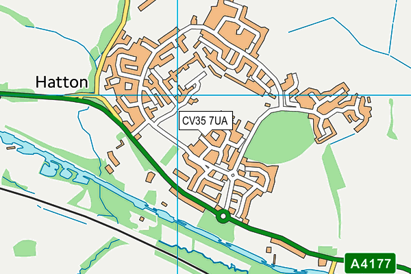 CV35 7UA map - OS VectorMap District (Ordnance Survey)