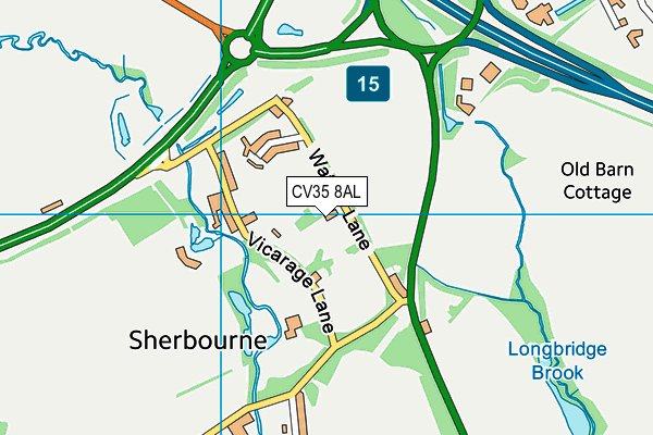 CV35 8AL map - OS VectorMap District (Ordnance Survey)