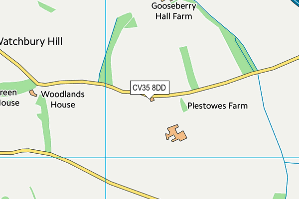 CV35 8DD map - OS VectorMap District (Ordnance Survey) CV35 8DD map - OS VectorMap District (Ordnance Survey)