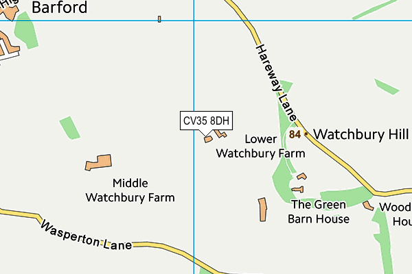 CV35 8DH map - OS VectorMap District (Ordnance Survey) CV35 8DH map - OS VectorMap District (Ordnance Survey)