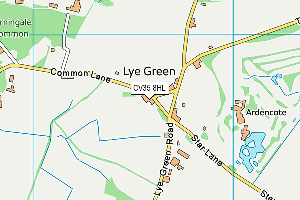 CV35 8HL map - OS VectorMap District (Ordnance Survey) CV35 8HL map - OS VectorMap District (Ordnance Survey)