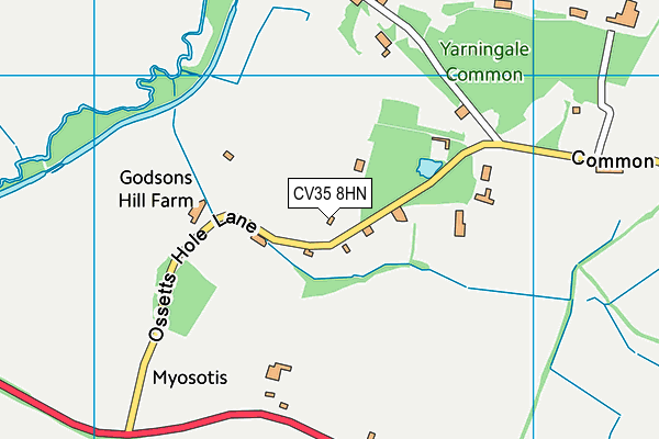 CV35 8HN map - OS VectorMap District (Ordnance Survey) CV35 8HN map - OS VectorMap District (Ordnance Survey)