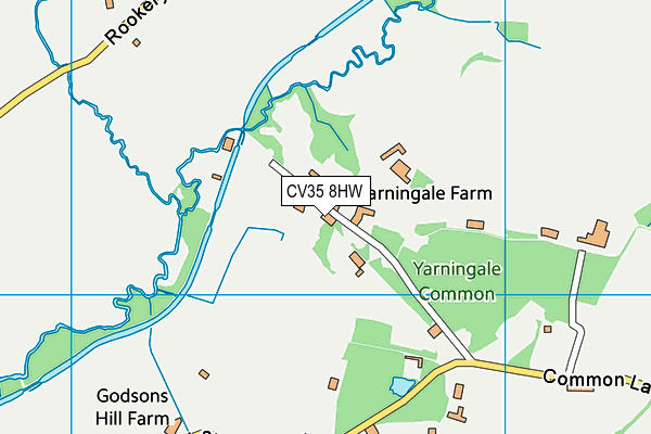 CV35 8HW map - OS VectorMap District (Ordnance Survey) CV35 8HW map - OS VectorMap District (Ordnance Survey)