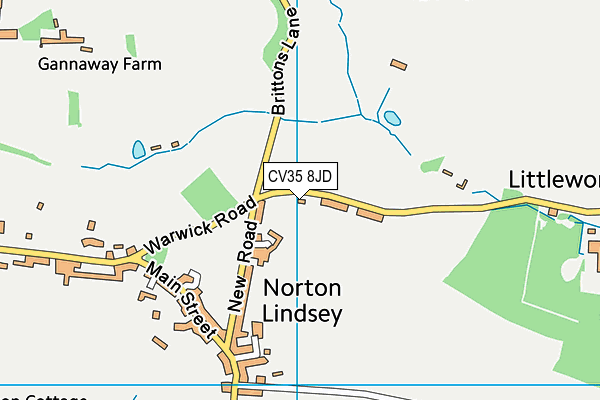 CV35 8JD map - OS VectorMap District (Ordnance Survey) CV35 8JD map - OS VectorMap District (Ordnance Survey)