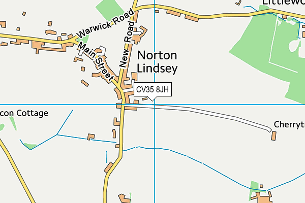 CV35 8JH map - OS VectorMap District (Ordnance Survey) CV35 8JH map - OS VectorMap District (Ordnance Survey)