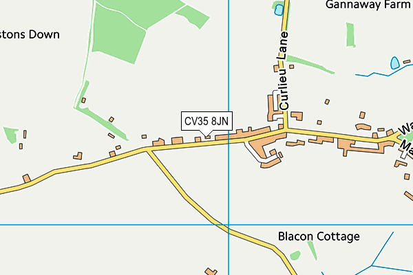 CV35 8JN map - OS VectorMap District (Ordnance Survey)