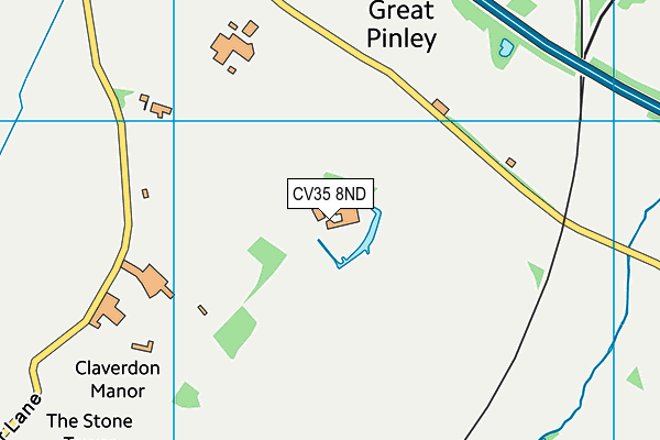 CV35 8ND map - OS VectorMap District (Ordnance Survey) CV35 8ND map - OS VectorMap District (Ordnance Survey)