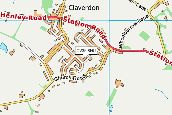 CV35 8NU map - OS VectorMap District (Ordnance Survey) CV35 8NU map - OS VectorMap District (Ordnance Survey)