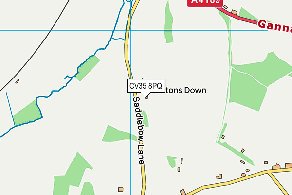 CV35 8PQ map - OS VectorMap District (Ordnance Survey) CV35 8PQ map - OS VectorMap District (Ordnance Survey)