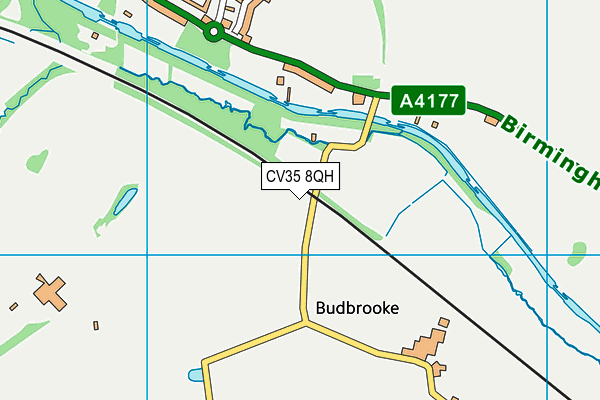 CV35 8QH map - OS VectorMap District (Ordnance Survey)
