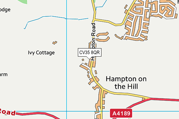 CV35 8QR map - OS VectorMap District (Ordnance Survey)