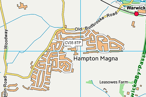 CV35 8TP map - OS VectorMap District (Ordnance Survey) CV35 8TP map - OS VectorMap District (Ordnance Survey)