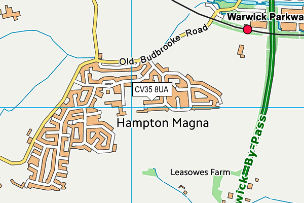 CV35 8UA map - OS VectorMap District (Ordnance Survey) CV35 8UA map - OS VectorMap District (Ordnance Survey)
