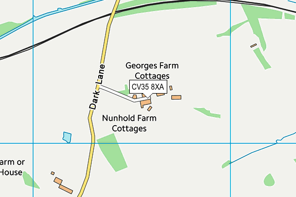 CV35 8XA map - OS VectorMap District (Ordnance Survey) CV35 8XA map - OS VectorMap District (Ordnance Survey)