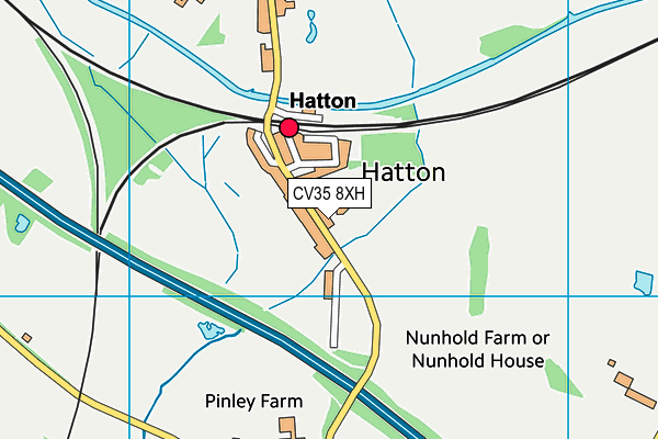 CV35 8XH map - OS VectorMap District (Ordnance Survey) CV35 8XH map - OS VectorMap District (Ordnance Survey)