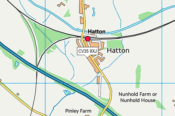 CV35 8XJ map - OS VectorMap District (Ordnance Survey) CV35 8XJ map - OS VectorMap District (Ordnance Survey)