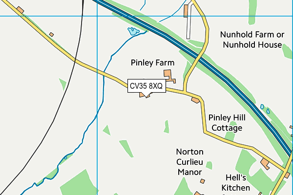 CV35 8XQ map - OS VectorMap District (Ordnance Survey) CV35 8XQ map - OS VectorMap District (Ordnance Survey)