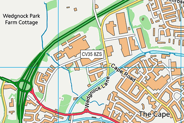 CV35 8ZS map - OS VectorMap District (Ordnance Survey) CV35 8ZS map - OS VectorMap District (Ordnance Survey)