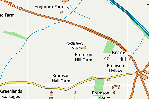 CV35 9AG map - OS VectorMap District (Ordnance Survey) CV35 9AG map - OS VectorMap District (Ordnance Survey)