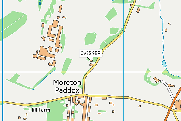 CV35 9BP map - OS VectorMap District (Ordnance Survey) CV35 9BP map - OS VectorMap District (Ordnance Survey)