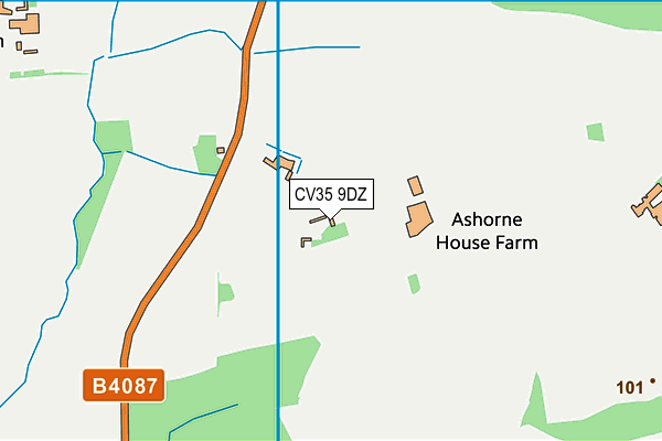 CV35 9DZ map - OS VectorMap District (Ordnance Survey) CV35 9DZ map - OS VectorMap District (Ordnance Survey)