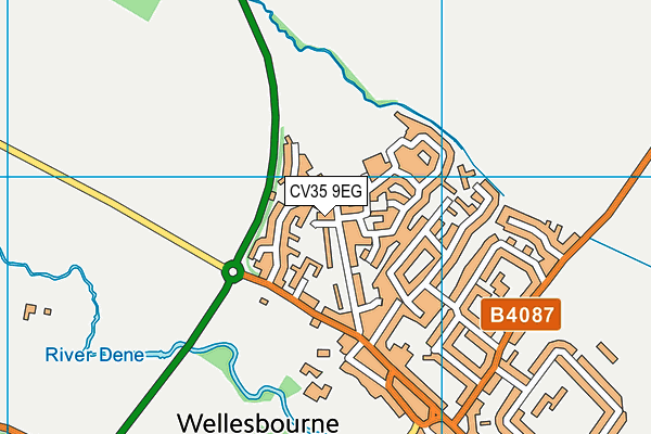 CV35 9EG map - OS VectorMap District (Ordnance Survey) CV35 9EG map - OS VectorMap District (Ordnance Survey)