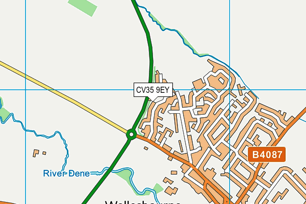 CV35 9EY map - OS VectorMap District (Ordnance Survey) CV35 9EY map - OS VectorMap District (Ordnance Survey)