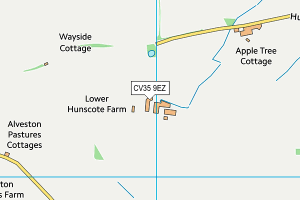 CV35 9EZ map - OS VectorMap District (Ordnance Survey)