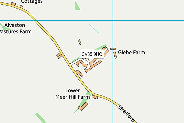 CV35 9HQ map - OS VectorMap District (Ordnance Survey) CV35 9HQ map - OS VectorMap District (Ordnance Survey)