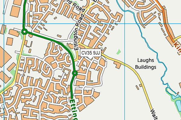 CV35 9JJ map - OS VectorMap District (Ordnance Survey)