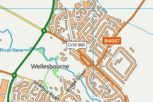 CV35 9ND map - OS VectorMap District (Ordnance Survey)