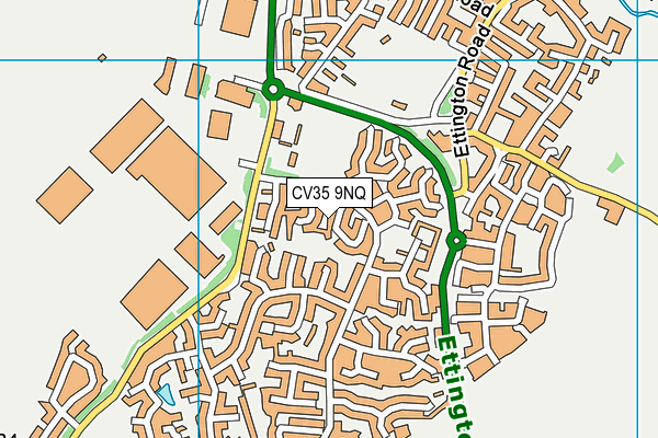 CV35 9NQ map - OS VectorMap District (Ordnance Survey) CV35 9NQ map - OS VectorMap District (Ordnance Survey)