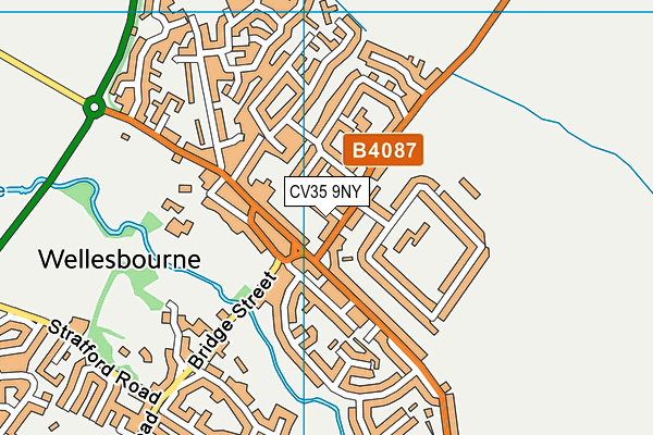CV35 9NY map - OS VectorMap District (Ordnance Survey) CV35 9NY map - OS VectorMap District (Ordnance Survey)