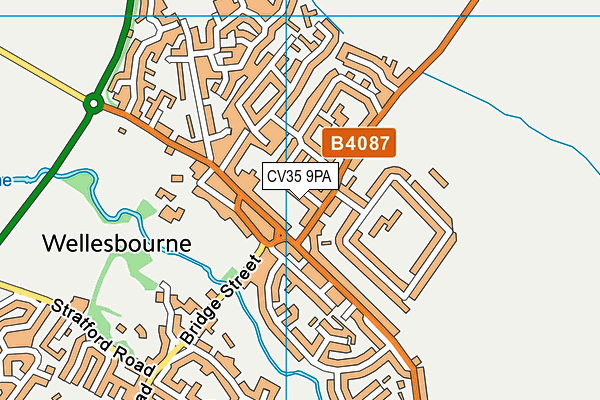 CV35 9PA map - OS VectorMap District (Ordnance Survey) CV35 9PA map - OS VectorMap District (Ordnance Survey)