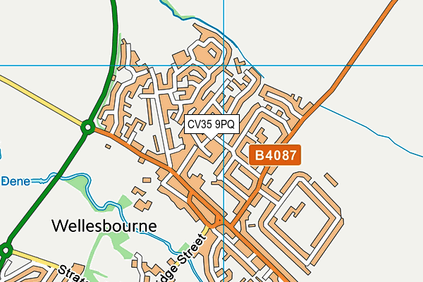 CV35 9PQ map - OS VectorMap District (Ordnance Survey) CV35 9PQ map - OS VectorMap District (Ordnance Survey)
