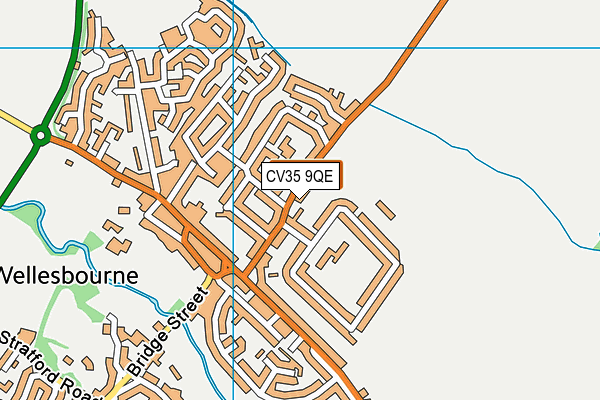 CV35 9QE map - OS VectorMap District (Ordnance Survey) CV35 9QE map - OS VectorMap District (Ordnance Survey)