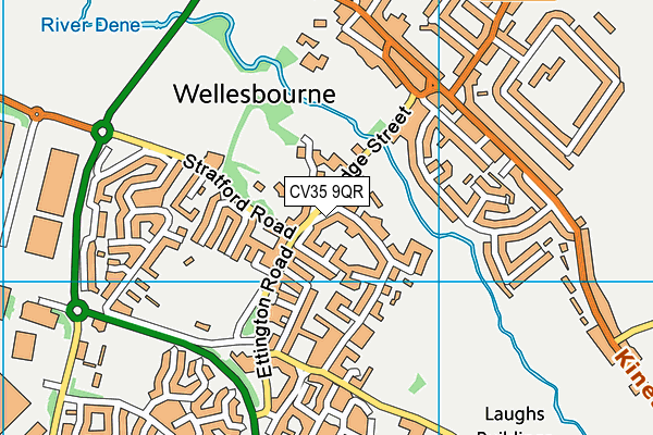 CV35 9QR map - OS VectorMap District (Ordnance Survey) CV35 9QR map - OS VectorMap District (Ordnance Survey)