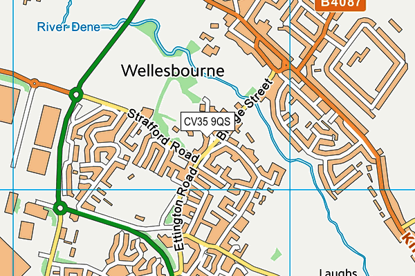 CV35 9QS map - OS VectorMap District (Ordnance Survey) CV35 9QS map - OS VectorMap District (Ordnance Survey)