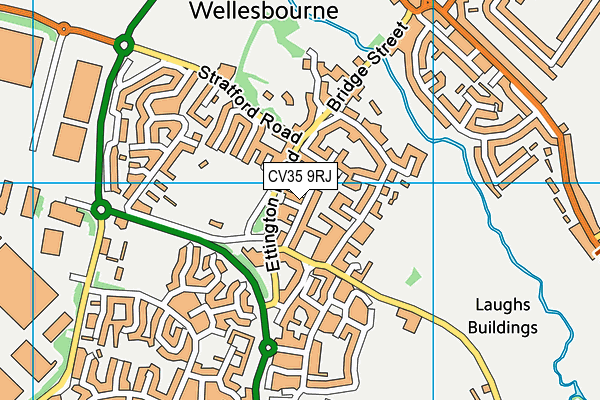 CV35 9RJ map - OS VectorMap District (Ordnance Survey) CV35 9RJ map - OS VectorMap District (Ordnance Survey)