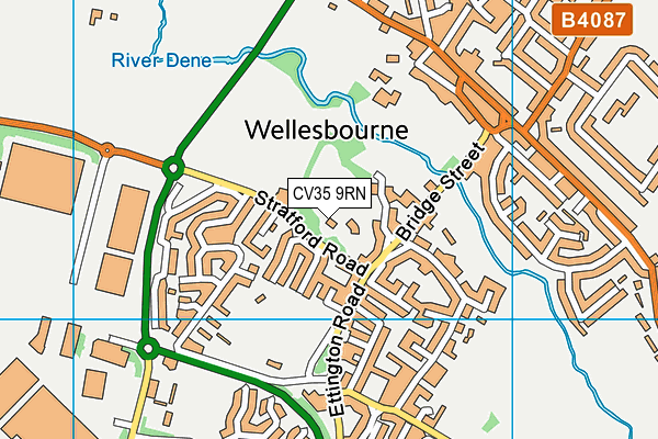 CV35 9RN map - OS VectorMap District (Ordnance Survey)