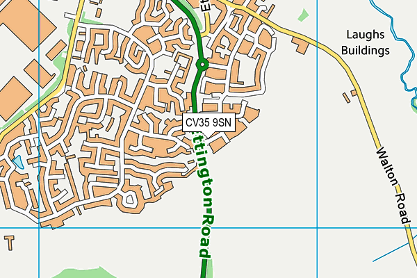 CV35 9SN map - OS VectorMap District (Ordnance Survey)