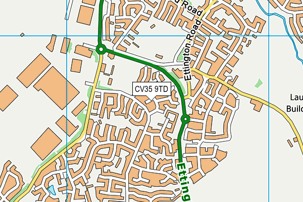 CV35 9TD map - OS VectorMap District (Ordnance Survey) CV35 9TD map - OS VectorMap District (Ordnance Survey)