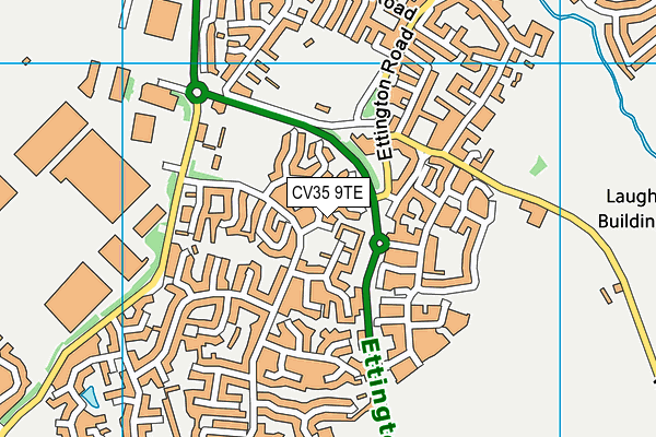 CV35 9TE map - OS VectorMap District (Ordnance Survey) CV35 9TE map - OS VectorMap District (Ordnance Survey)