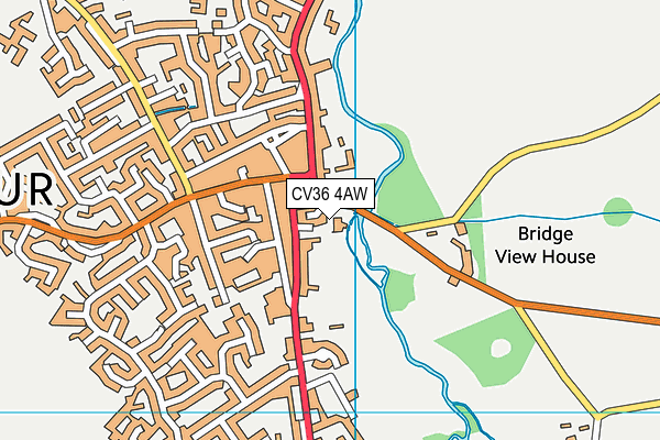 CV36 4AW map - OS VectorMap District (Ordnance Survey) CV36 4AW map - OS VectorMap District (Ordnance Survey)
